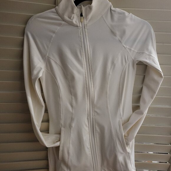 Women's White Lightweight Shapewear Jacket XS 90 Degree by Reflex Athleticwear - Picture 1 of 5